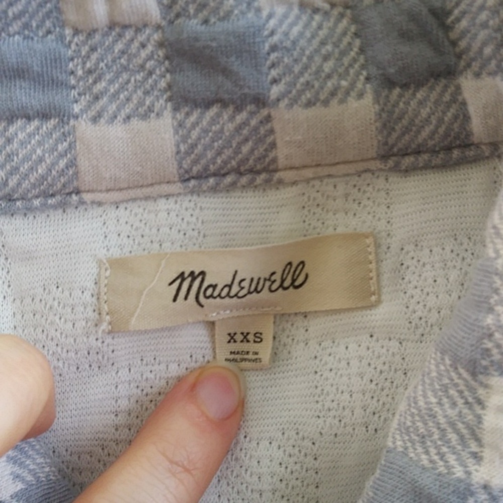 Madewell Gray Plaid Jacket - Picture 4 of 11